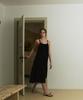 GREENBUTTER Embroidery Rayon Dress (Black)