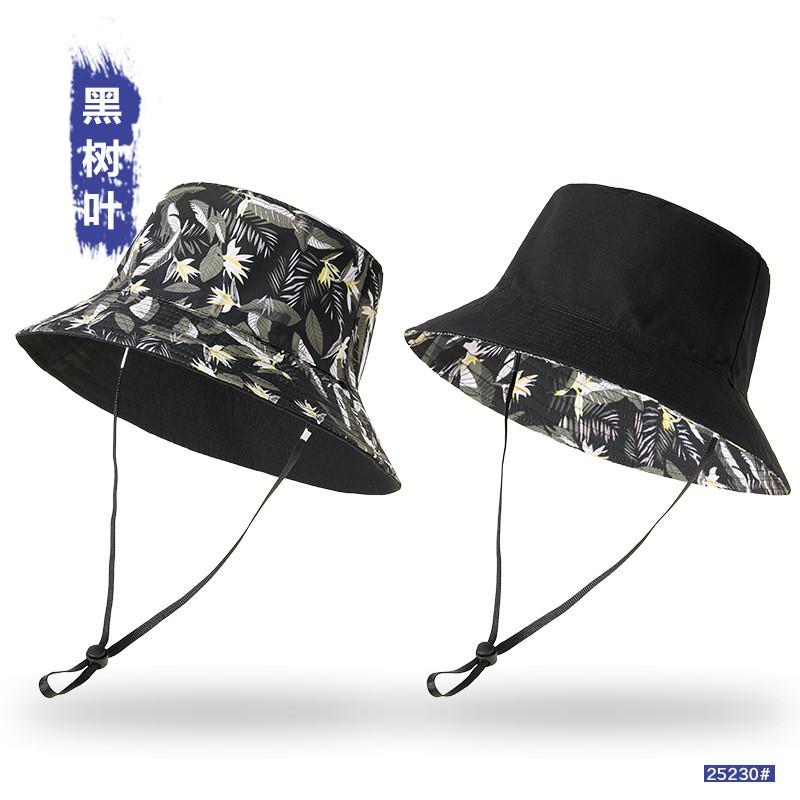 Unisex Wide Brim Bucket Hat Sun Protection Breathable Cotton Adjustable Foldable Outdoor XL 64 cm