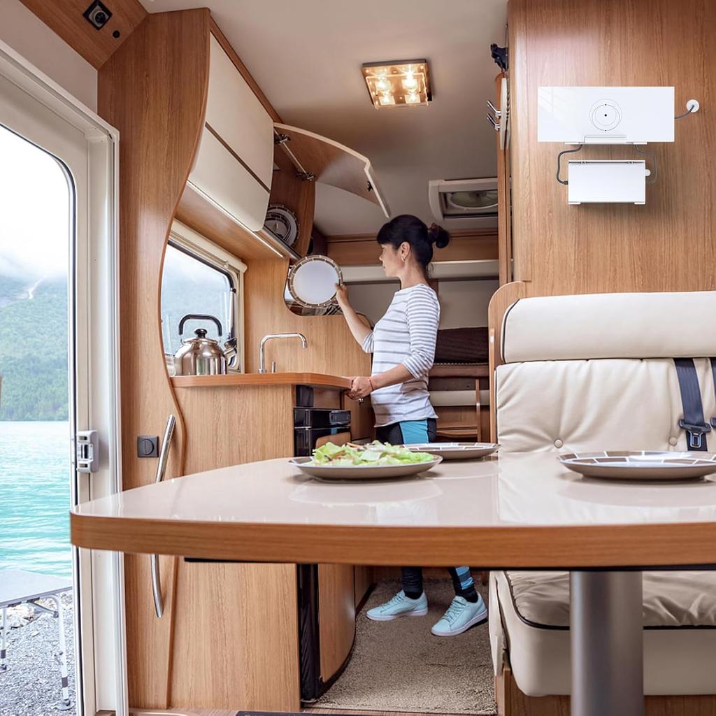 2 in 1 Starlink Gen 3 Router Mount & StarLink V3 Power Supply Brackets Holder - Star Link Internet Kit Satellite, Signal Integrity Space Saving, ABS