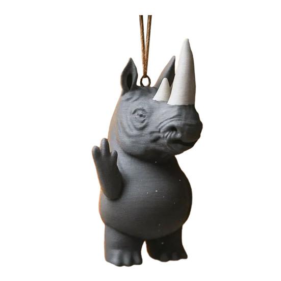 

Yousheng Animal Pendant Elephant Giraffe Hippopotamus Frog Design Christmas Ornament Hanging Rustic Holiday Decor F