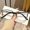 +100~+400 3 Pairs of Large Square Reading Glasses with Glitter Fashionable Reading Glasses for Women and Men To Read Books