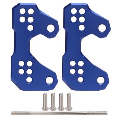 2 stuks Voetsteun passagier Achterwaartse schakelbeugel CNC Aluminiumlegering Vervanging voor YZF R3 MT25 MT03Blauw