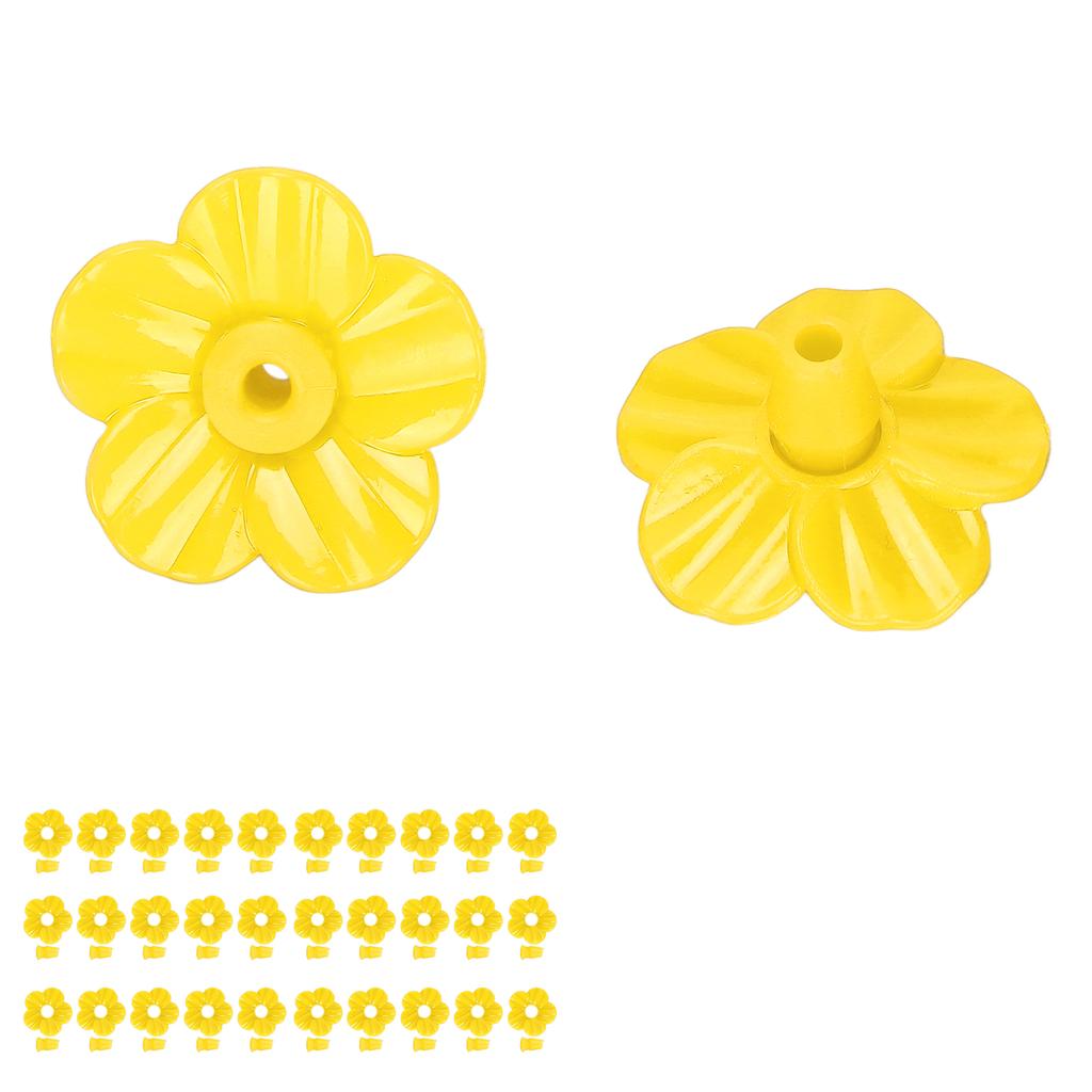 30 Sets Hummingbird Feeder Flowers Multicolor Unique Replaceable Hummingbird Bird Feeder Flower