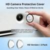 2PCS Universal Car Rear View Camera Lens Protector Anti-Scratch Waterproof Dustproof 360° HD Camera Guard Cover Accessories