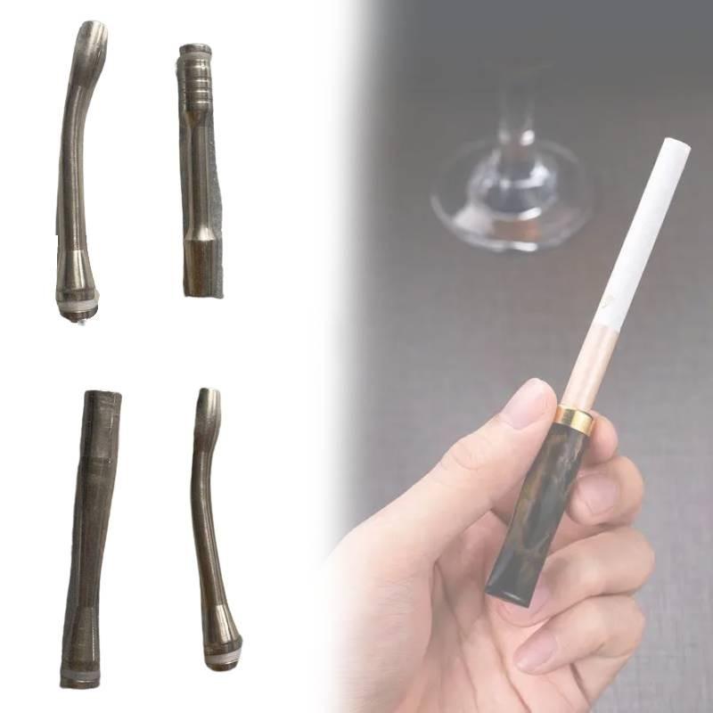 Metal Cigarette Filter With Loop Cleaning Core For Smoking Accessories
