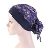 Blumendruck Damen Elastischer Turban Hut Kopftuch Bandana Kopfbedeckung?Piratenmütze