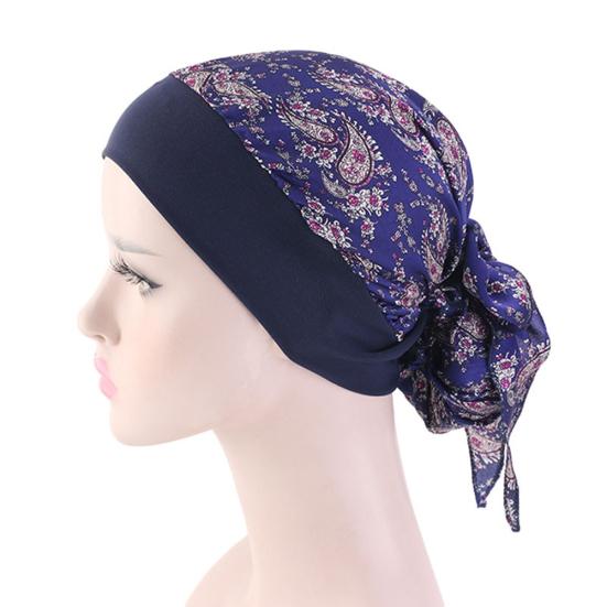 Blumendruck Damen Elastischer Turban Hut Kopftuch Bandana Kopfbedeckung?Piratenmütze