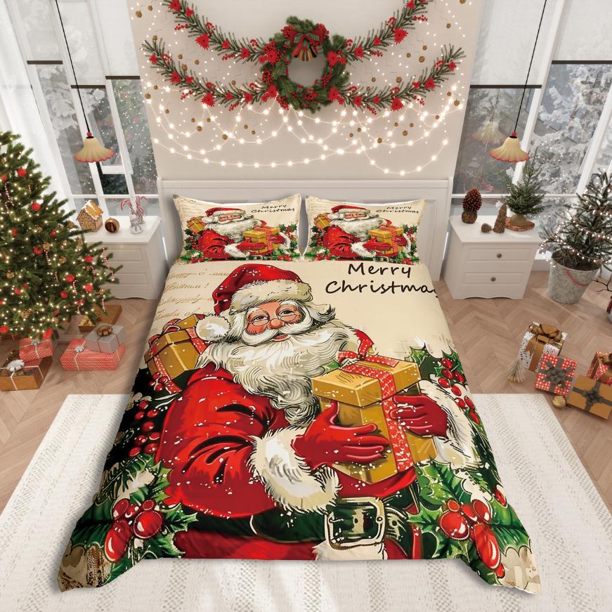 

Одеяло Homewish Фестиваль Веселого Рождества Xmas Для Девочек Постельное Белье Sethappy Новогодний Декор Comforter (quilt)-EU Single(135*200cm)3pcs