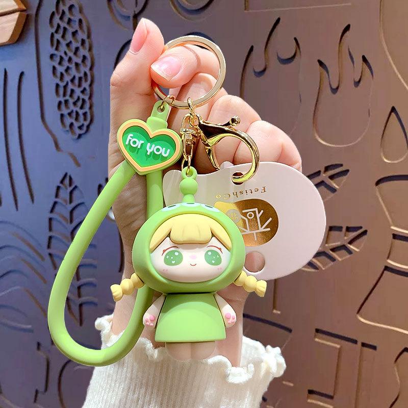 Nini Paradise Keychain Exquisite And Cute Couple Schoolbag Pendant Car Key Chain Small Gift