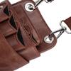 Friseurscherenetui Holster mit Gürtel Friseurbedarf Hüfttasche Etui Tasche Braun