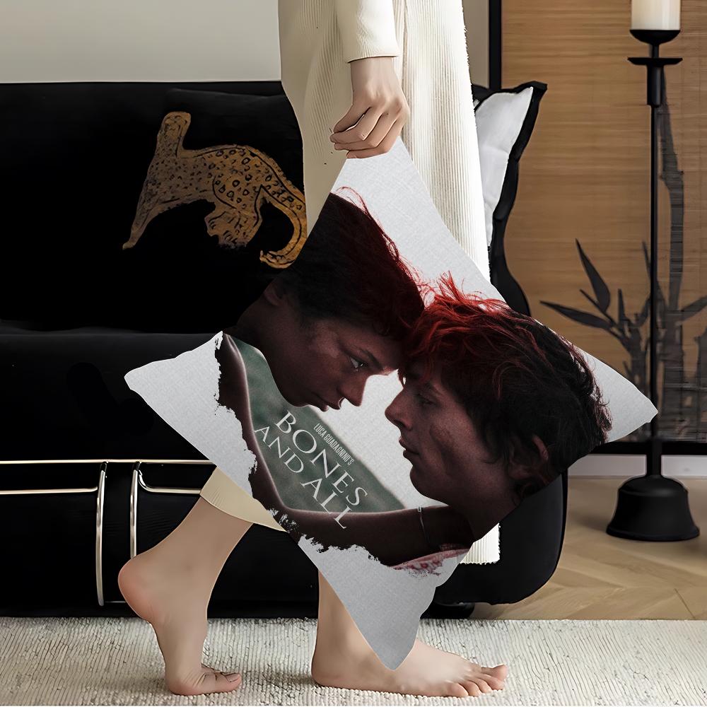 Bones and All Film Pillow Gift Home Office Decoration Bedroom Sofa Car Cushion Cover case 45x45