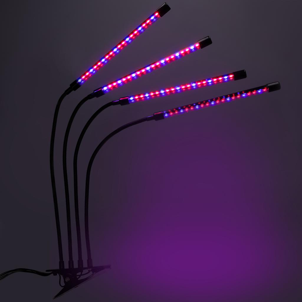 Led Plant Growth Lamp 80 Diodes Timer 25 W Home Plant Cultivation With Mains Adapter