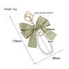 Large Bowknot Bowknot Key Chain Multi-color Pearl Bow Hanging Ornament Heart Shape White Bowknot Charm Keychain Gift Giving