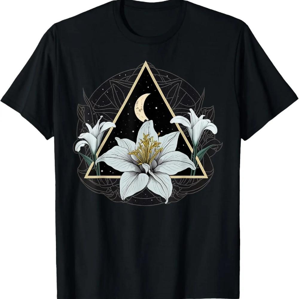 

Vintage Moon Lily Flower on Lunar Lily T-Shirt XXXXXL чёрный