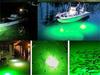 12V LED Green Underwater Submersible Night Fishing Light Crappie Shad Squid