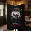 1pc ANNABELLE CONJURINGOutdoor Flannel Blanket Soft Plush Decor for Picnics, camping,Bedroom, Playroom, or Lunch Break, Perfect Gift