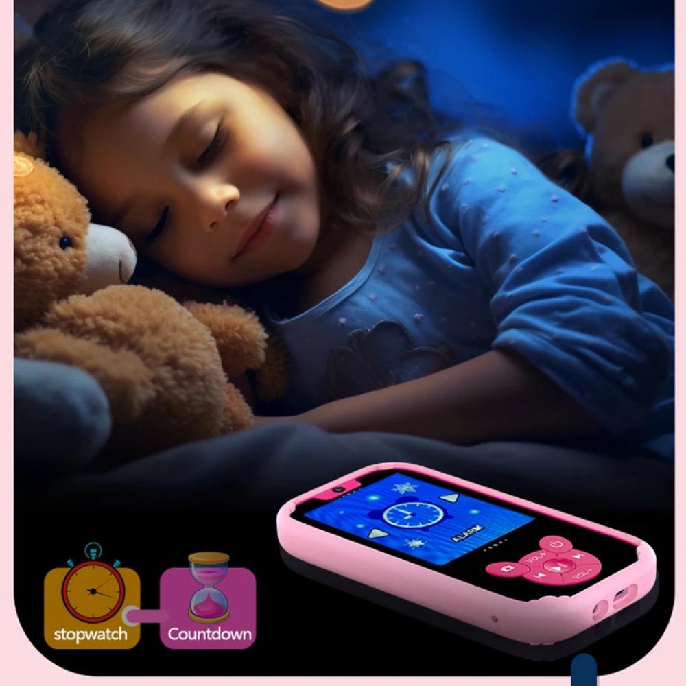 Kinder-Smartphone, Lernspielzeug, Dual-Kamera, Musik-Player, Baby-Telefon mit 8G Memro, Spiel, Lernen für 3-12-Jährige, Geburtstagsgeschenke