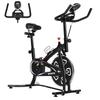 Indoor Stationary Exercise Bike 6kg Flywheel Fitness Cardio Workout Bike Trainer for Home Gym w/ Adjustable Resistance LCD Monitor Pad and Bottle