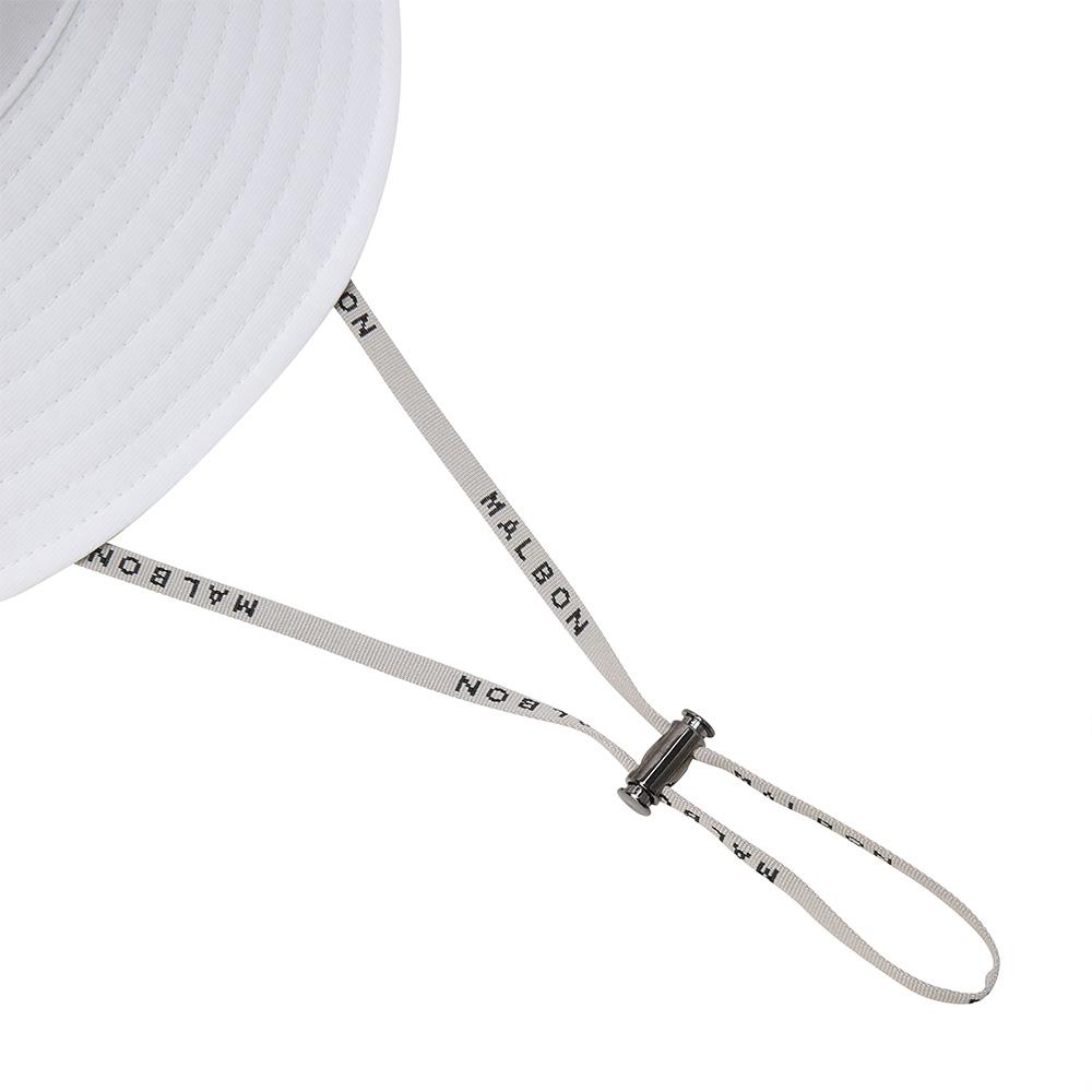 MALBON GOLF Wende-Eimerhut Off White