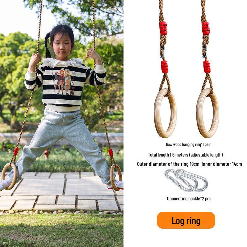 Outdoor Kids' Rope Ladder Swing for Sensory Integration and Climbing Activities