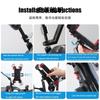 Motorcycle Phone Mount with 360 Degree Rotation Secure Auto Shrink Grip Easy Installation Attachment for Navigation Rack