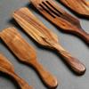 Heat Resistant Sourdough Spurtle Teak Wood Wooden Ladle Skimmer Steak Shovel  Pizza Making