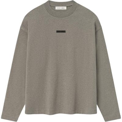 Essentials Classic Fit Long-Sleeve Tee Homestead Heather Men Tops Tan 125SP254203F