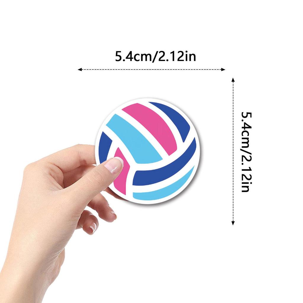 55 Volleyball Cartoon Stickers: DIY Decoration for Suitcases & Water Bottles