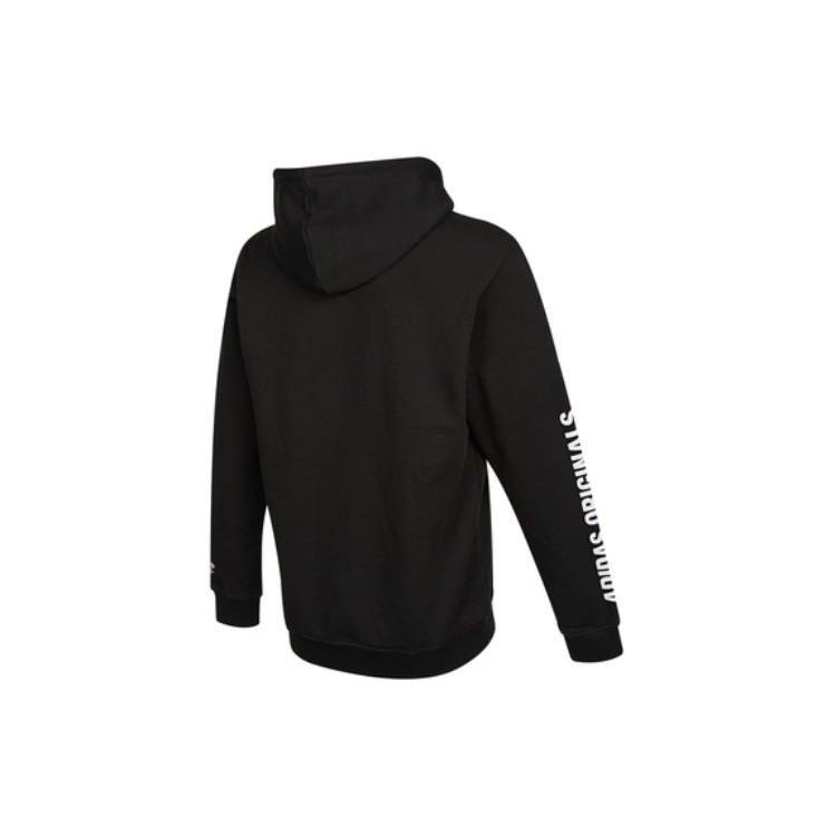 Adidas Pánská ležérní mikina s kapucí s potiskem loga Originals Trefoil Černá HF4902