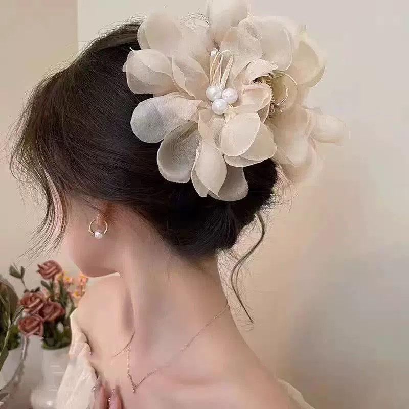 Korean Style Polka Dot Bow Shark Hair Clip - Elegant & Versatile