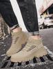 2024 New Men's Shoes Lightweight Casual Shoes Ankle Boots Designer Winter Plush Trend Men Loafers Lace Up Non-slip Male Sneakers