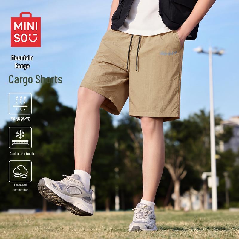 MINISO Men's Summer Casual Cargo Shorts