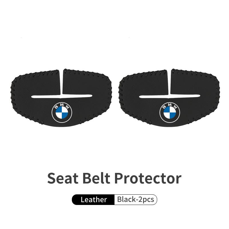CLRJ1 Leather Car Seat Belt Buckle Protector Anti-Scratch Fastener Clip For BMW M 1 3 4 5 6 7 Series X1 X3 X4 X5 G20 G38 F48 E36 E39
