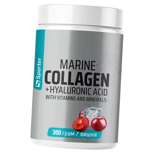 Морской коллаген и Гиалуроновая кислота, Marine Collagen + Hyaluronic Acid Powder, Sporter  220г Без вкуса (68584007)