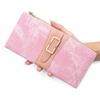Pu Leather Ladies Wallet With Multicard Slots And Zipper Coin Pocket For Daily Use