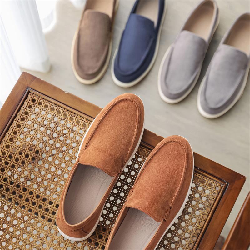 

B-2 мужские низкие повседневные новые нишевые туфли-дуду на одной педали, мужские туфли-чехлы для ног, деловые универсальные мужские туфли-лоферы 39 коричневый