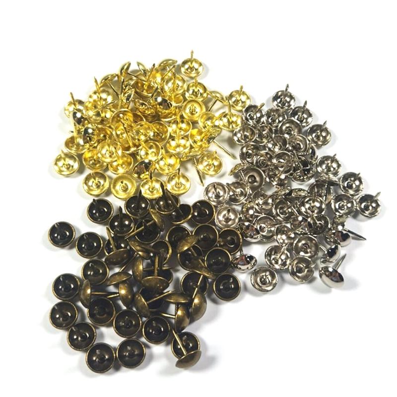 500Pieces Multifunctional Metal Thumbtacks for Office School Roundness Push Pins Office Tacks for Corkboard Furniture
