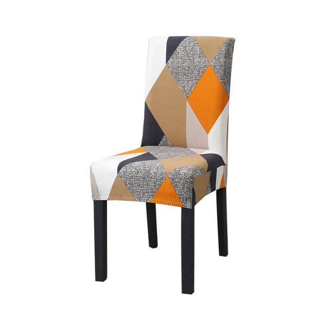 Spandex Chair Cover Stretch Home Dining Elastic Floral Print Chair Covers Multifunctional Spandex Elastic Cloth Universal Size