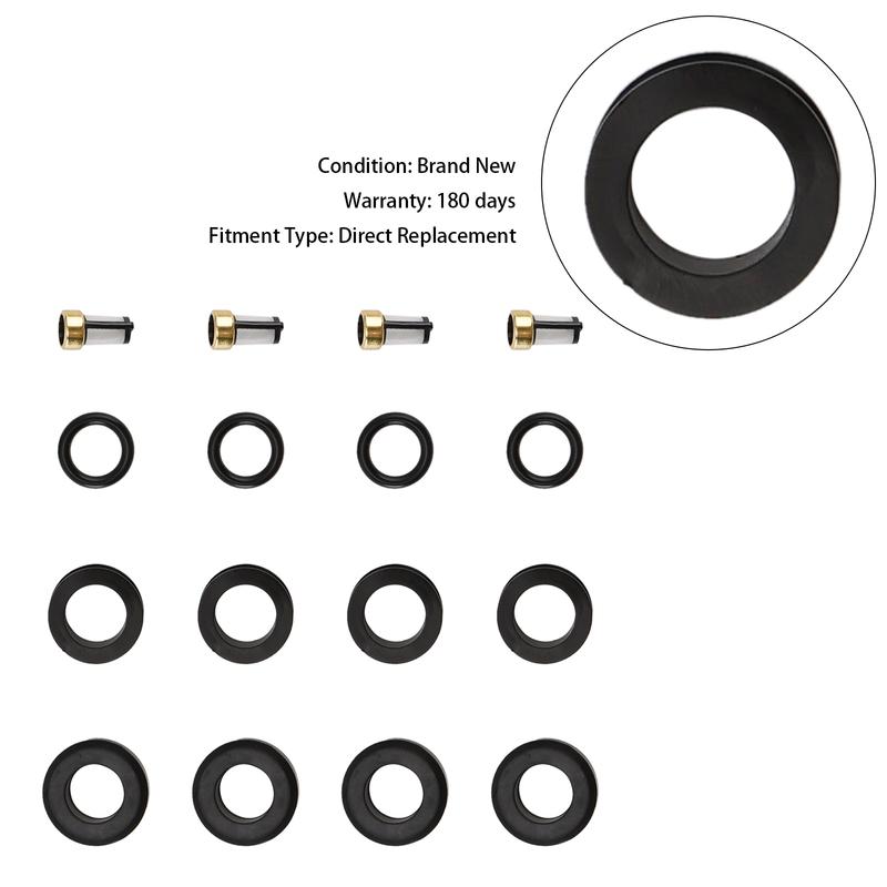 Artudatech 4PCS Fuel Injector O-Ring Filter Seal Fit Mazda RX-7 FC 13B Rotary 1986-1991 Car Accessories