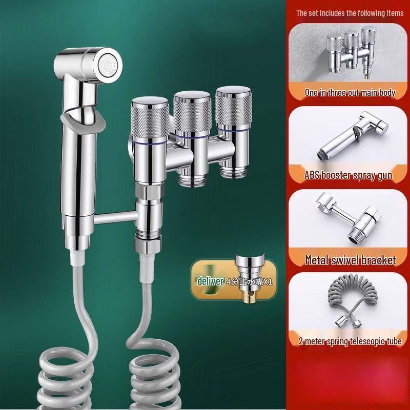 Multi-Port Angle Valve: Three-Way Faucet Diverter for Washing Machine