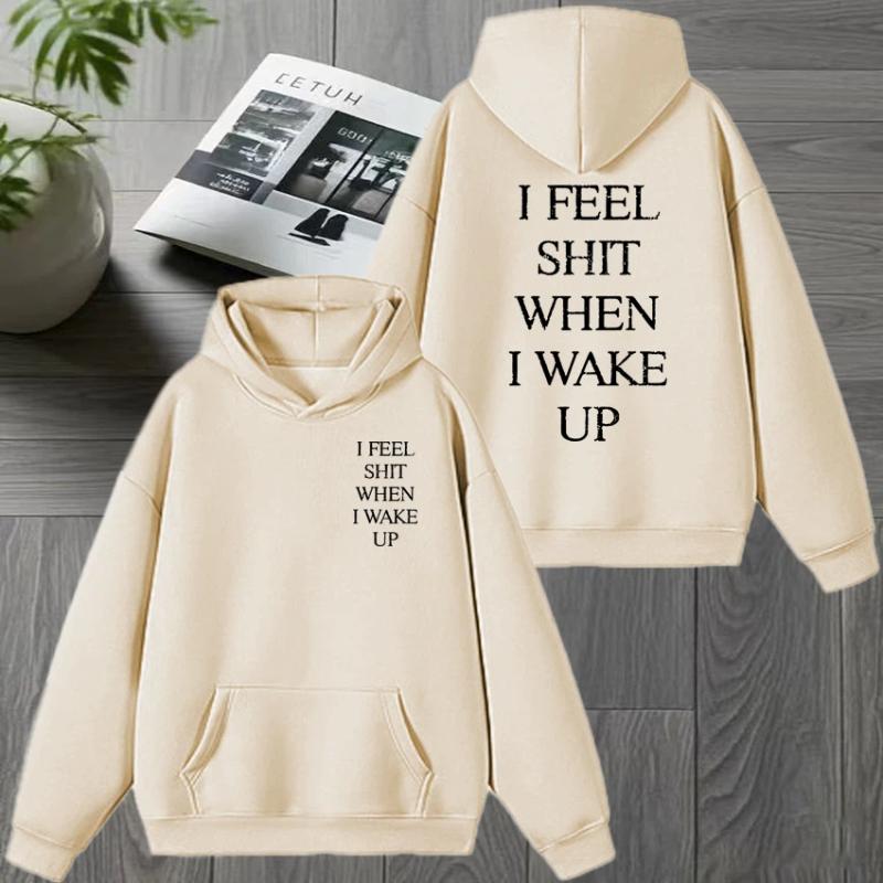 Yungblud I Feel Shit When I Wake Up Tour  Double Sided printed Sweatshirt Men women Fleece Hoodie Unisex Casual pullovers