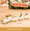 Christmas Plastic/Wooden Train Merry Cristmas Ornaments Christmas Decor For Home 2025 Xmas Tree Decor Noel Navidad NewYear Gifts