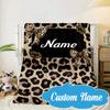 Custom Name Pink Ribbon Awareness Blanket bed sofa Blanket Flannel Blanket for Camping, Hiking, Picnic Essentials,gift for Fan family