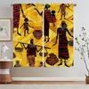 African Woman Painting Curtain Tulle in Kitchen Curtains Bedroom Curtains 2 Pieces Blackout Curtain for Living Room Decoration