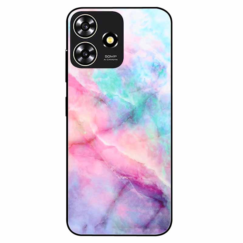 For ZTE Blade A73 4G Case 6.6'' Para Silicone Soft Cool Print Marble Phone Cover for ZTE BladeA73 A 73 4G Shockproof TPU Bags