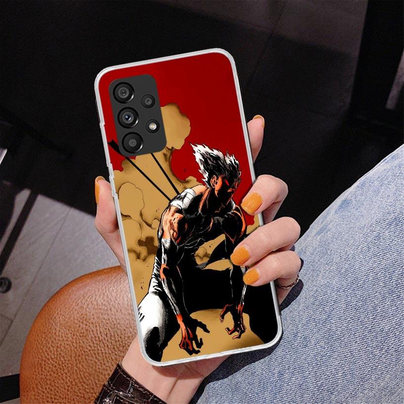One P-Punch-Man Garou Phone Case For Samsung Galaxy A52 A32 A22 A12 A51 A31 A50S A30S A20S A10S Note 20 Ultra 10 Plus S10 A72 A7