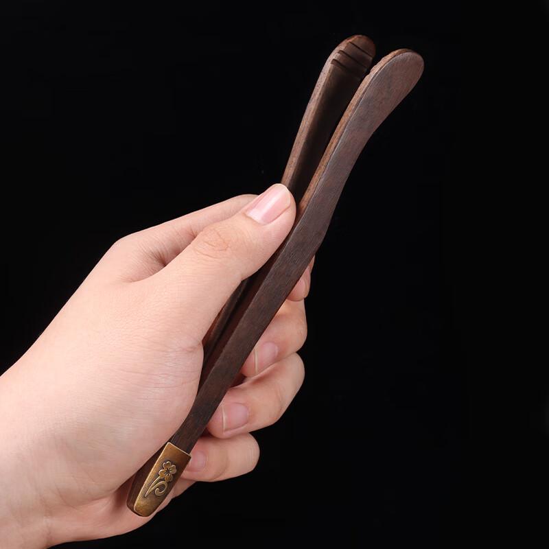 Ebony Wood Non-slip Tea Tongs