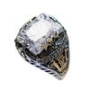 Men's Luxury Jade Inlaid Retro Ring - Bold Personality Statement Jewelry for Banquets and Parties.