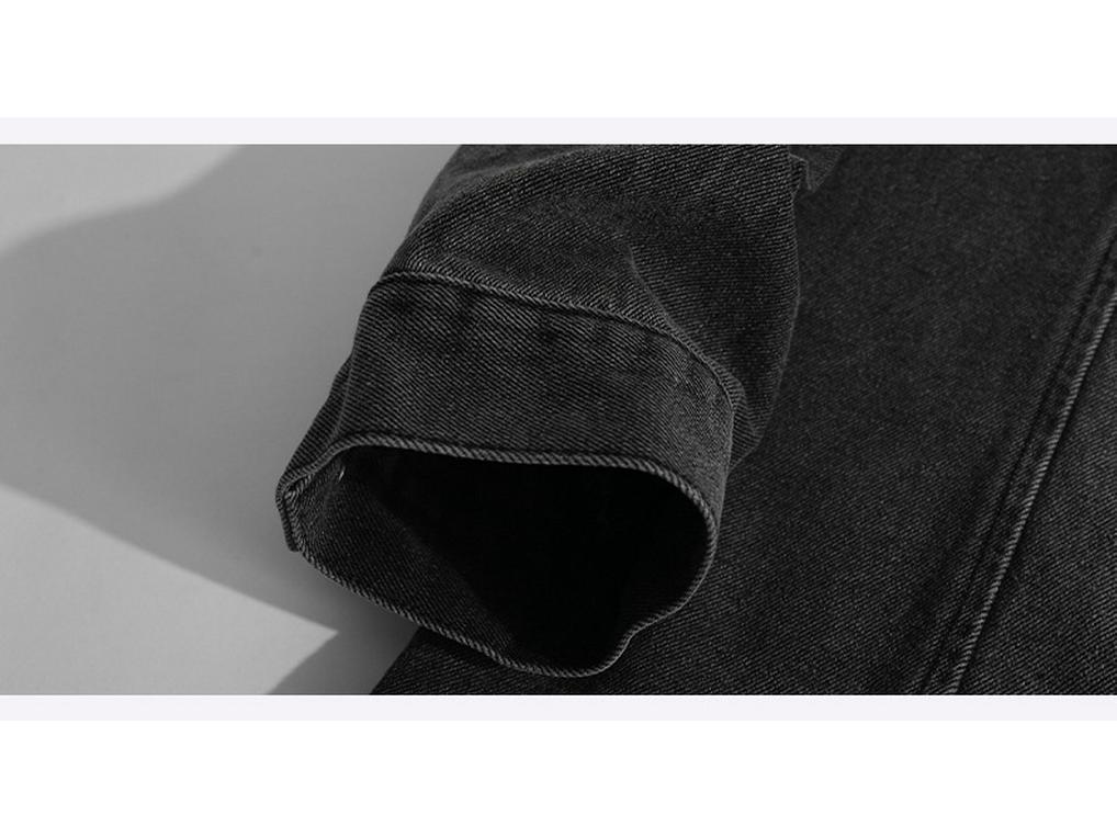 Autumn/Winter Retro American Lapel Denim Jacket - Loose Fit, High-End Workwear Style