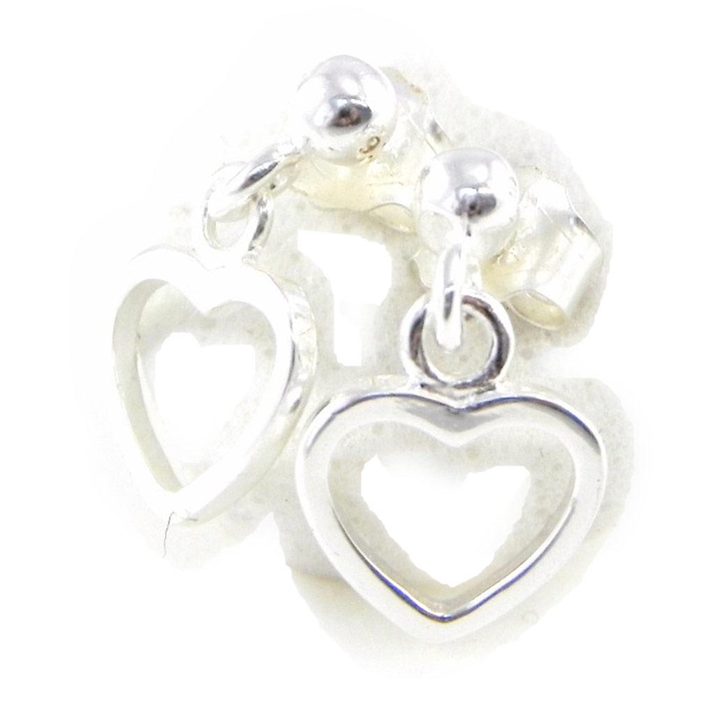 Les Trésors De Lily [H6170] - Silver 'Love' Silver Earrings - 10x6 Mm